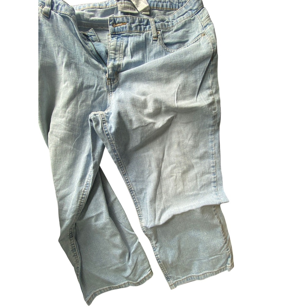 Villager‎ by Liz Claiborne Stretch Light Wash Denim Jeans Women's Size 16